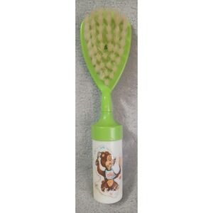 Vintage Tommee Tippee Baby Musical Hair Brush Bear Graphic Hong Kong 7.5" READ